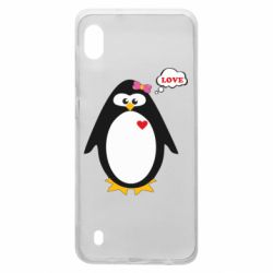 Чехол для Samsung A10 Пингвин девочка - PrintSalon