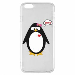 Чехол для iPhone 6 Plus/6S Plus Пингвин девочка - PrintSalon