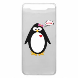 Чехол для Samsung A80 Пингвин девочка - PrintSalon