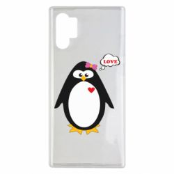 Чехол для Samsung Note 10 Plus Пингвин девочка - PrintSalon