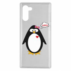 Чехол для Samsung Note 10 Пингвин девочка - PrintSalon