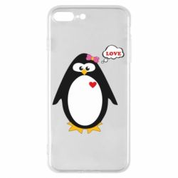 Чехол для iPhone 7 Plus Пингвин девочка - PrintSalon