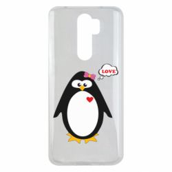 Чехол для Xiaomi Redmi Note 8 Pro Пингвин девочка - PrintSalon