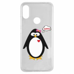 Чехол для Xiaomi Redmi Note 7 Пингвин девочка - PrintSalon