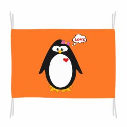 Флаг Пингвин девочка - PrintSalon