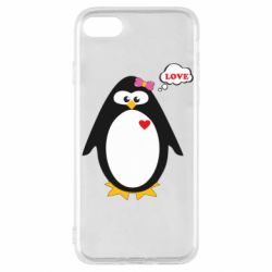 Чехол для iPhone SE 2020 Пингвин девочка - PrintSalon