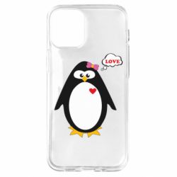 Чехол для iPhone 12 mini Пингвин девочка - PrintSalon