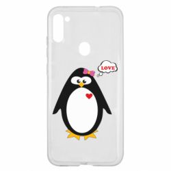 Чехол для Samsung A11/M11 Пингвин девочка - PrintSalon
