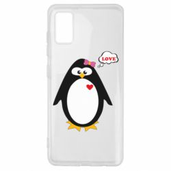 Чехол для Samsung A41 Пингвин девочка - PrintSalon