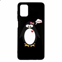Чехол для Samsung M51 Пингвин девочка - PrintSalon