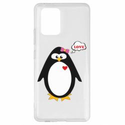 Чехол для Samsung S10 Lite Пингвин девочка - PrintSalon