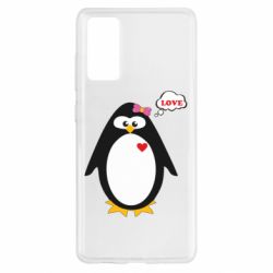 Чехол для Samsung S20 FE Пингвин девочка - PrintSalon