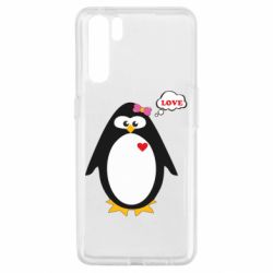 Чехол для Oppo A91/Reno3 Пингвин девочка - PrintSalon