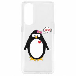 Чехол для Oppo Reno 4 Pro Пингвин девочка - PrintSalon