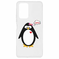 Чехол для Xiaomi Redmi Note 10 Pro Пингвин девочка - PrintSalon