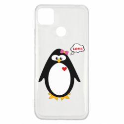 Чехол для Xiaomi Redmi 9c Пингвин девочка - PrintSalon