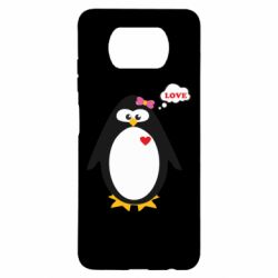 Чехол для Xiaomi Poco X3 Пингвин девочка - PrintSalon
