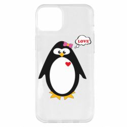 Чехол для iPhone 14 Plus Пингвин девочка - PrintSalon