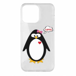 Чехол для iPhone 14 Pro Max Пингвин девочка - PrintSalon
