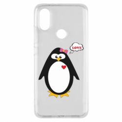 Чехол для Xiaomi Mi A2 Пингвин девочка - PrintSalon