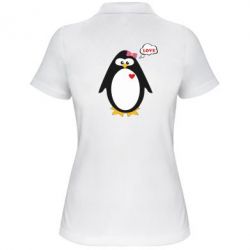 Женское поло Пингвин девочка - PrintSalon