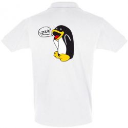 Мужское поло Пингвин Линукс - PrintSalon