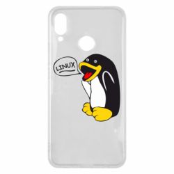 Чехол для Huawei P Smart Plus 2018 Пингвин Линукс - PrintSalon
