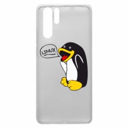 Чехол для Huawei P30 Pro Пингвин Линукс - PrintSalon