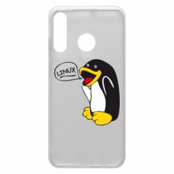 Чехол для Huawei P30 Lite Пингвин Линукс - PrintSalon