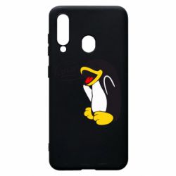 Чехол для Samsung A60 Пингвин Линукс - PrintSalon