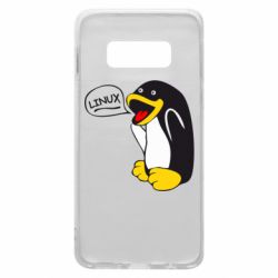 Чехол для Samsung S10e Пингвин Линукс - PrintSalon