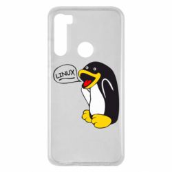 Чехол для Xiaomi Redmi Note 8 Пингвин Линукс - PrintSalon