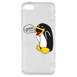 Чехол для iPhone5/5S/SE Пингвин Линукс - PrintSalon