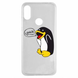 Чехол для Xiaomi Redmi Note 7 Пингвин Линукс - PrintSalon