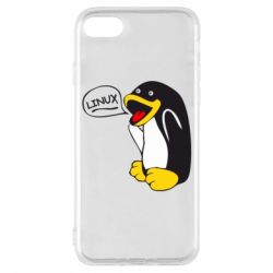 Чехол для iPhone 7 Пингвин Линукс - PrintSalon