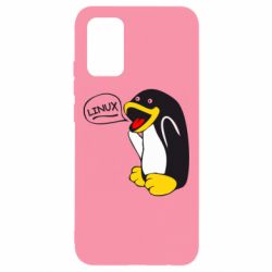Чехол для Samsung A02s/M02s Пингвин Линукс - PrintSalon