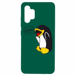 Чехол для Samsung A32 4G Пингвин Линукс - PrintSalon