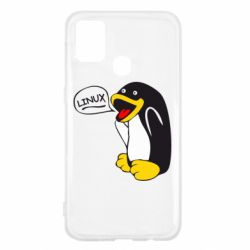 Чехол для Samsung M31 Пингвин Линукс - PrintSalon