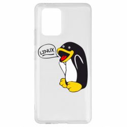 Чехол для Samsung S10 Lite Пингвин Линукс - PrintSalon
