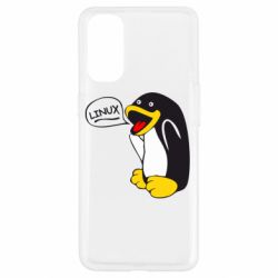 Чехол для Oppo Reno 4 Пингвин Линукс - PrintSalon