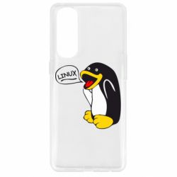Чехол для Oppo Reno 4 Pro Пингвин Линукс - PrintSalon