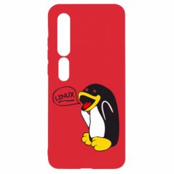 Чехол для Xiaomi Mi10/10 Pro Пингвин Линукс - PrintSalon