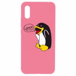 Чехол для Xiaomi Redmi 9a Пингвин Линукс - PrintSalon