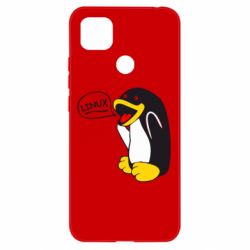 Чехол для Xiaomi Redmi 9c Пингвин Линукс - PrintSalon