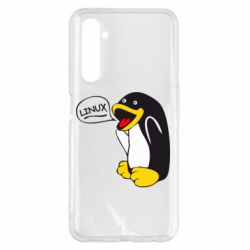 Чехол для Realme 6 Pro Пингвин Линукс - PrintSalon