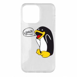 Чехол для iPhone 14 Pro Max Пингвин Линукс - PrintSalon