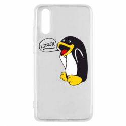 Чехол для Huawei P20 Пингвин Линукс - PrintSalon