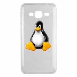 Чехол для Samsung J3 2016 Пингвин Linux - PrintSalon