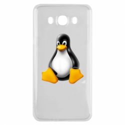 Чехол для Samsung J7 2016 Пингвин Linux - PrintSalon