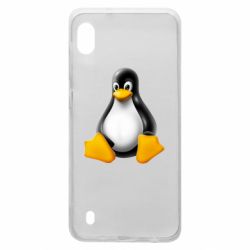 Чехол для Samsung A10 Пингвин Linux - PrintSalon